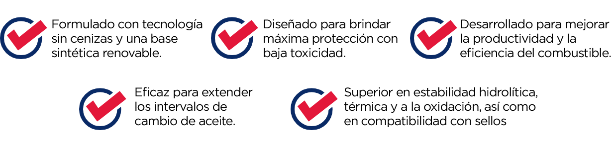 Formulado con tecnología libre de cenizas y base sintética renovable