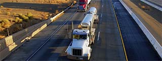 Trucks on highway