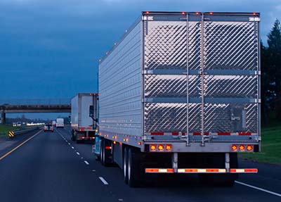 Trucks on Highway