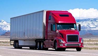 Truck on highway