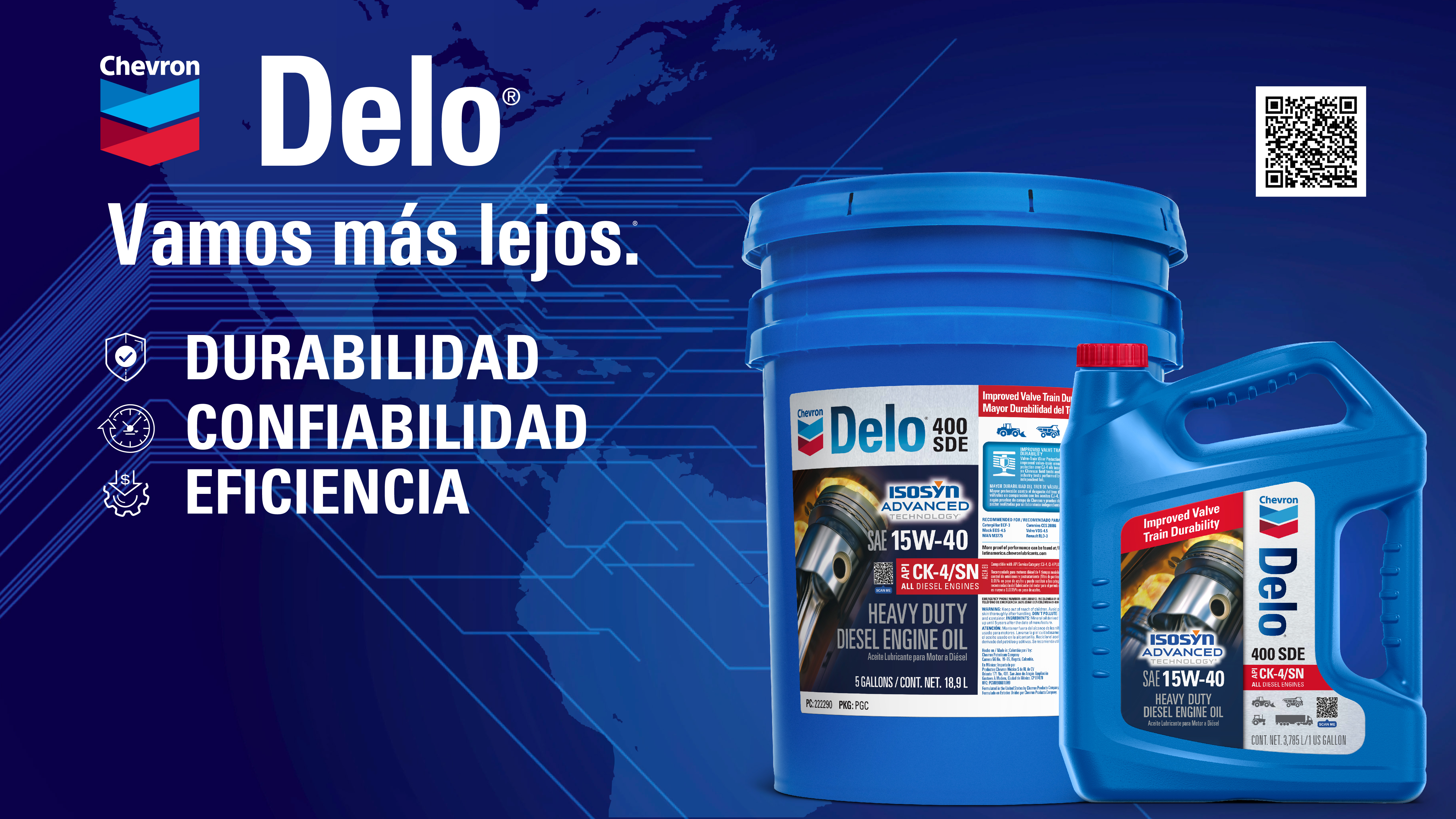 Aceite de Motor Chevron Diesel Convencional 15W-40 1 Galon